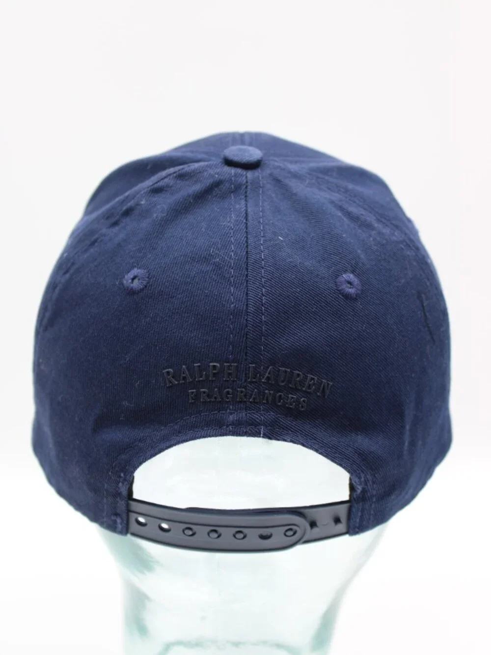 Polo Ralph Lauren Fragrance Est 67 Snapback Hat Cap Navy Blue Silver One Size